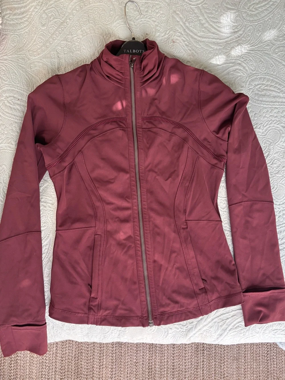 Lululemon Women's Burgundy Zip-Up Jacket